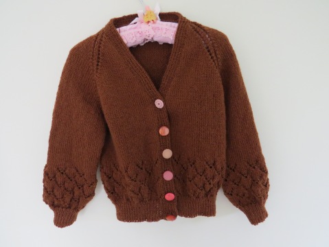 Brown lacy cardigan 